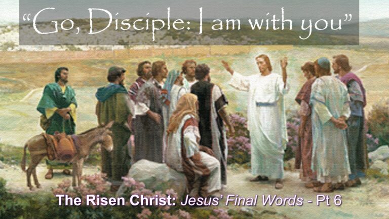 Go, Disciple: I Am With You