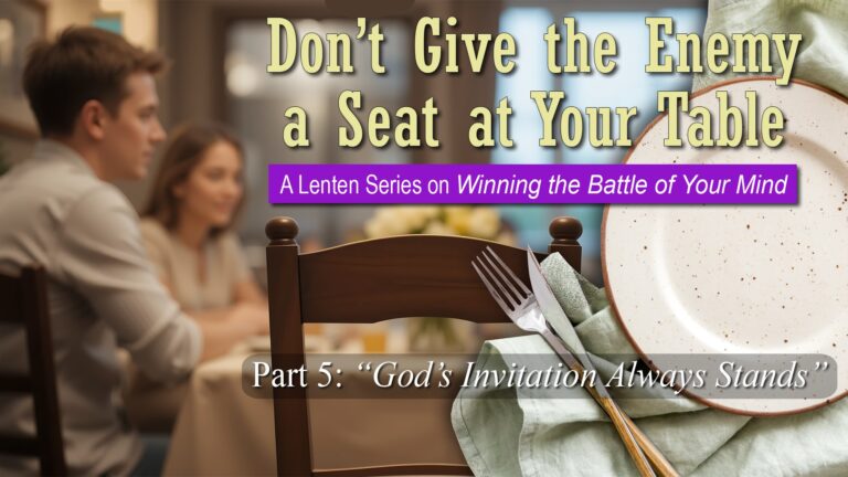 God’s Invitation Always Stands