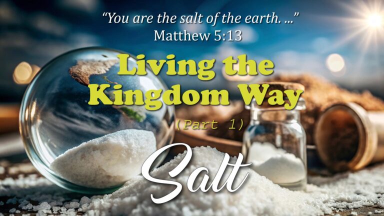 Living the Kingdom Way: Salt