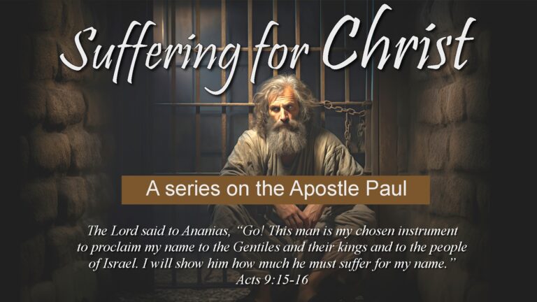 Suffering for Christ